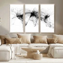 Abstract World Map Wall Art – Framed Geometric Line Canvas by MyGreatCanvas | Canvas Wall Art Prints | Photo Prints & Wall Decor