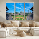 Wrigley Field Chicago Cubs Panoramic Art Multi-Piece Canvas