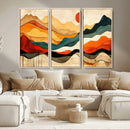 Mid Century Wall Art Print  - Abstract Woodland Print -