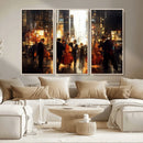 Abstract Jazz Art Wall Art Canvas Print – Colorful Musical