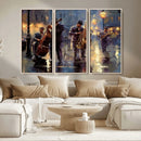 Afro Abstract Jazz Music Wall Art Canvas Print – Colorful