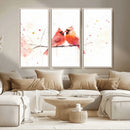 Cardinal Bird Canvas Wall Art - Male and Female Cardinal by MyGreatCanvas | Canvas Wall Art Prints | Photo Prints & Wall Decor
