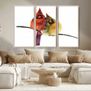 Cardinal Bird Canvas Wall Art - Male and Female Cardinal