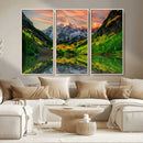 Maroon Bells Lake Wall Art Canvas Print – Framed Majestic