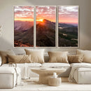 Mountain Sunrise Wall Art – Framed Alpine Ridge Canvas by MyGreatCanvas | Canvas Wall Art Prints | Photo Prints & Wall Decor