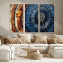 Framed Abstract Tree Ring Wall Art Print Natural Rustic Wood by MyGreatCanvas | Canvas Wall Art Prints | Photo Prints & Wall Decor
