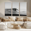 Black Wave Wall Art Canvas Print – Framed Abstract Surf by MyGreatCanvas | Canvas Wall Art Prints | Photo Prints & Wall Decor