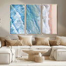 Aerial Ocean View Wall Art Canvas Print – Framed Soft Blue by MyGreatCanvas | Canvas Wall Art Prints | Photo Prints & Wall Decor