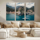 Amalfi Coast Wall Art – Framed Italian Seaside Canvas by MyGreatCanvas | Canvas Wall Art Prints | Photo Prints & Wall Decor
