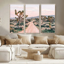 Joshua Tree Wall Art Canvas Print – Framed Desert Road Scene by MyGreatCanvas | Canvas Wall Art Prints | Photo Prints & Wall Decor