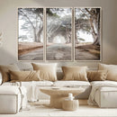 Cypress Tunnel Wall Art – Framed Misty Road Canvas Artwork, by MyGreatCanvas | Canvas Wall Art Prints | Photo Prints & Wall Decor