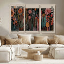 Modern Japanese Wall Art Canvas Print – Framed Abstract