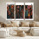 Modern Japanese Wall Art Canvas Print – Framed Abstract
