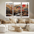Mount Fuji Wall Art Canvas Print – Framed Abstract Mount