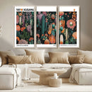 Modern Japanese Wall Art Canvas Print – Framed Abstract