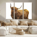 Highland Cow Wall Art Canvas Print – Framed Farmhouse Rustic by MyGreatCanvas | Canvas Wall Art Prints | Photo Prints & Wall Decor