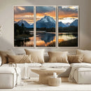 Mountain Sunset Wall Art Canvas Print – Framed Alpine by MyGreatCanvas | Canvas Wall Art Prints | Photo Prints & Wall Decor