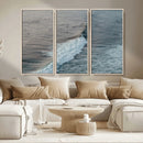 Ocean Waves Wall Art Canvas Print – Framed Coastal Serenity