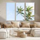 Palm Trees Wall Art Canvas Print – Framed Tropical Coastal