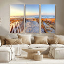 Ocean Sunset Wall Art Canvas Print – Nautical Beach