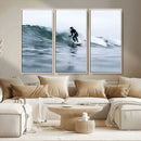 Surfer on Wave Wall Art Canvas Print – Framed Ocean by MyGreatCanvas | Canvas Wall Art Prints | Photo Prints & Wall Decor