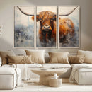 Scottish Highland Wall Art Canvas Print, Framed Longhorn Art by MyGreatCanvas | Canvas Wall Art Prints | Photo Prints & Wall Decor