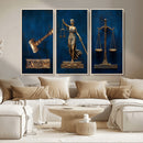 Lady Justice Wall Art Canvas Print – Elegant Gold Legal by MyGreatCanvas | Canvas Wall Art Prints | Photo Prints & Wall Decor