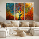 Yggdrasil Tree of Life Mosaic Stained Glass Wall Art, Tree