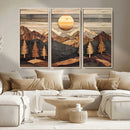 Wood Mountain Wall Art Canvas Print – Layered Forest and by MyGreatCanvas | Canvas Wall Art Prints | Photo Prints & Wall Decor