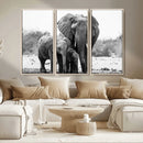 Elephant Family Africa Wall Art Canvas Print by MyGreatCanvas | Canvas Wall Art Prints | Photo Prints & Wall Decor