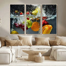 Kithen Vegetables World Wall Art Canvas Print