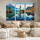 Crystal Clear Lake Wall Art | Mountains Wall Art Canvas | 3 by MyGreatCanvas | Canvas Wall Art Prints | Photo Prints & Wall Decor