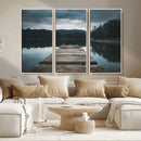 Wooden Bridge Near Lake Wall Art Canvas Print by MyGreatCanvas | Canvas Wall Art Prints | Photo Prints & Wall Decor