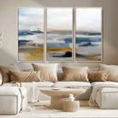 Abstract Landscape Wall Art Canvas | 3 Panel Modern Blue, by MyGreatCanvas | Canvas Wall Art Prints | Photo Prints & Wall Decor