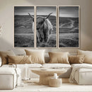 Fluffy Cattle Wall Art Print, Highland Cow Canvas, Framed by MyGreatCanvas | Canvas Wall Art Prints | Photo Prints & Wall Decor