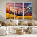 Mountain and Daylight Red Sunset Wall Art Canvas Print by MyGreatCanvas | Canvas Wall Art Prints | Photo Prints & Wall Decor