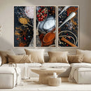 Spices and Seasonings Canvas Wall Art – Colorful Triptych by MyGreatCanvas | Canvas Wall Art Prints | Photo Prints & Wall Decor