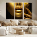 Gold and Women Wall Art Canvas Print by MyGreatCanvas | Canvas Wall Art Prints | Photo Prints & Wall Decor