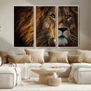 Mighty Lion Wall Art Canvas Print – Majestic Animal Portrait