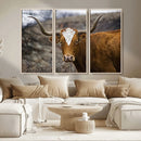 Framed Big Cow Animal Wall Art Canvas Print by MyGreatCanvas | Canvas Wall Art Prints | Photo Prints & Wall Decor