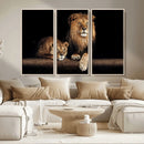 Lion Canvas Wall Art – Majestic Animal Print Artwork for by MyGreatCanvas | Canvas Wall Art Prints | Photo Prints & Wall Decor