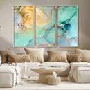 Green Marble Fluid Effect Wall Art Abstract Canvas Wall Art by MyGreatCanvas | Canvas Wall Art Prints | Photo Prints & Wall Decor