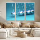 Wall Art Newton's Cradle Canvas Print, Framed Newton Cradle