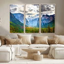 Yosemite Park Half Dome 3 Panel Canvas Print | Large Giclée by MyGreatCanvas | Canvas Wall Art Prints | Photo Prints & Wall Decor