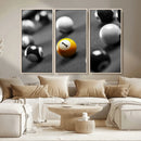 Wall Art Pool Table and Balls Canvas Print by MyGreatCanvas | Canvas Wall Art Prints | Photo Prints & Wall Decor