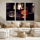 Whiskey and Cigar Canvas – Luxurious Wall Art for Home or