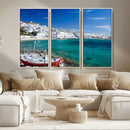 Santorini Wall Art Canvas Print