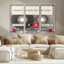 Music Cassette Iconic Wall Art Canvas Print by MyGreatCanvas | Canvas Wall Art Prints | Photo Prints & Wall Decor
