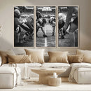 American Football Wall Art Canvas Print Framed Stadium Sport