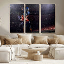 American Football Wall Art Canvas Print, Stadium Sport Wall